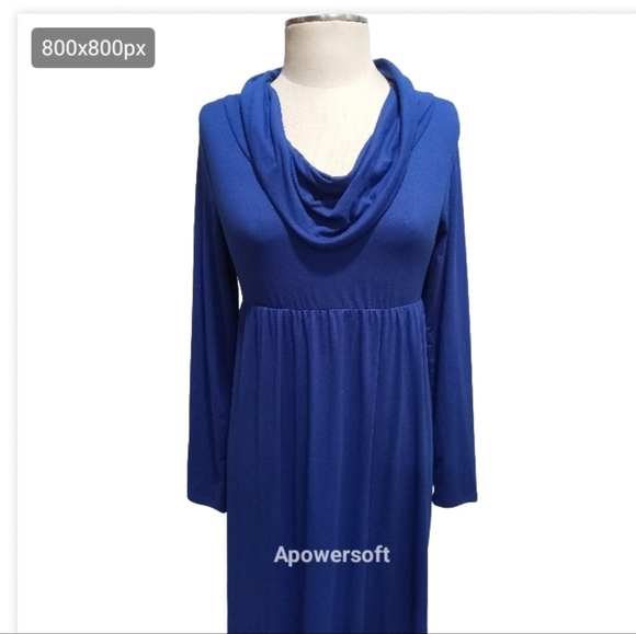 Maternity Bee Royal Blue Maternity maxi dress size small - Picture 1 of 4